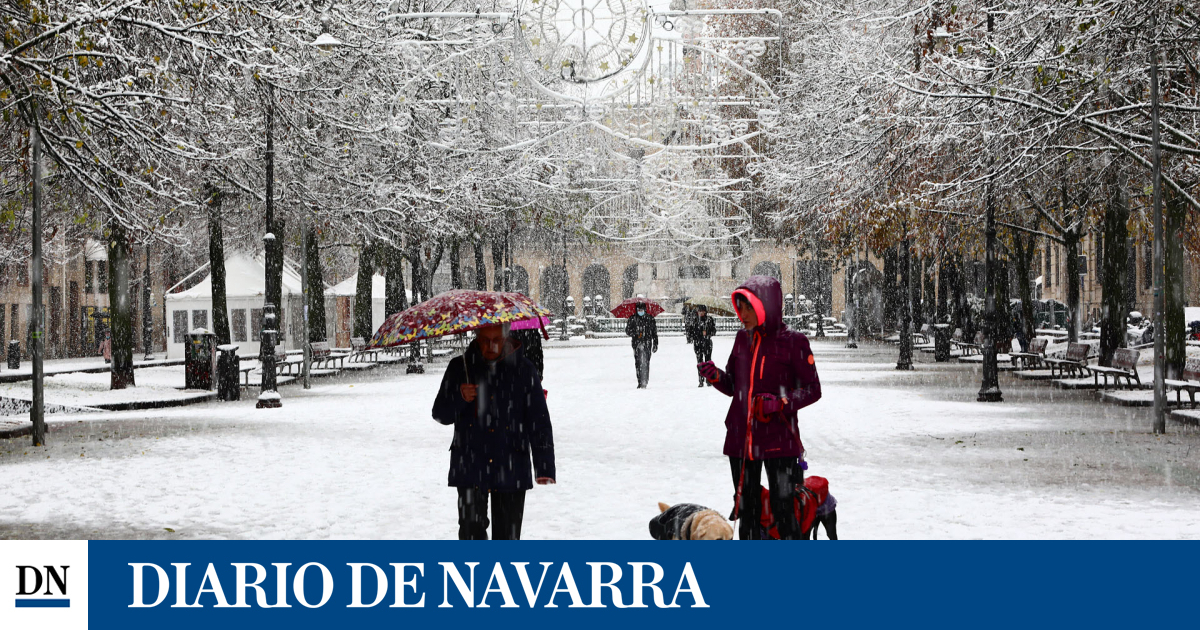 El Tiempo En Navarra Una Nevada En Plena Primavera