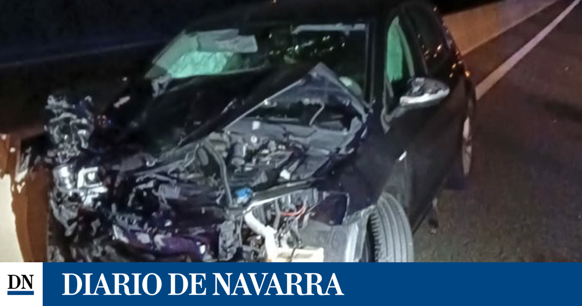 Trasladado al Hospital García Orcoyen de Estella tras una colisión