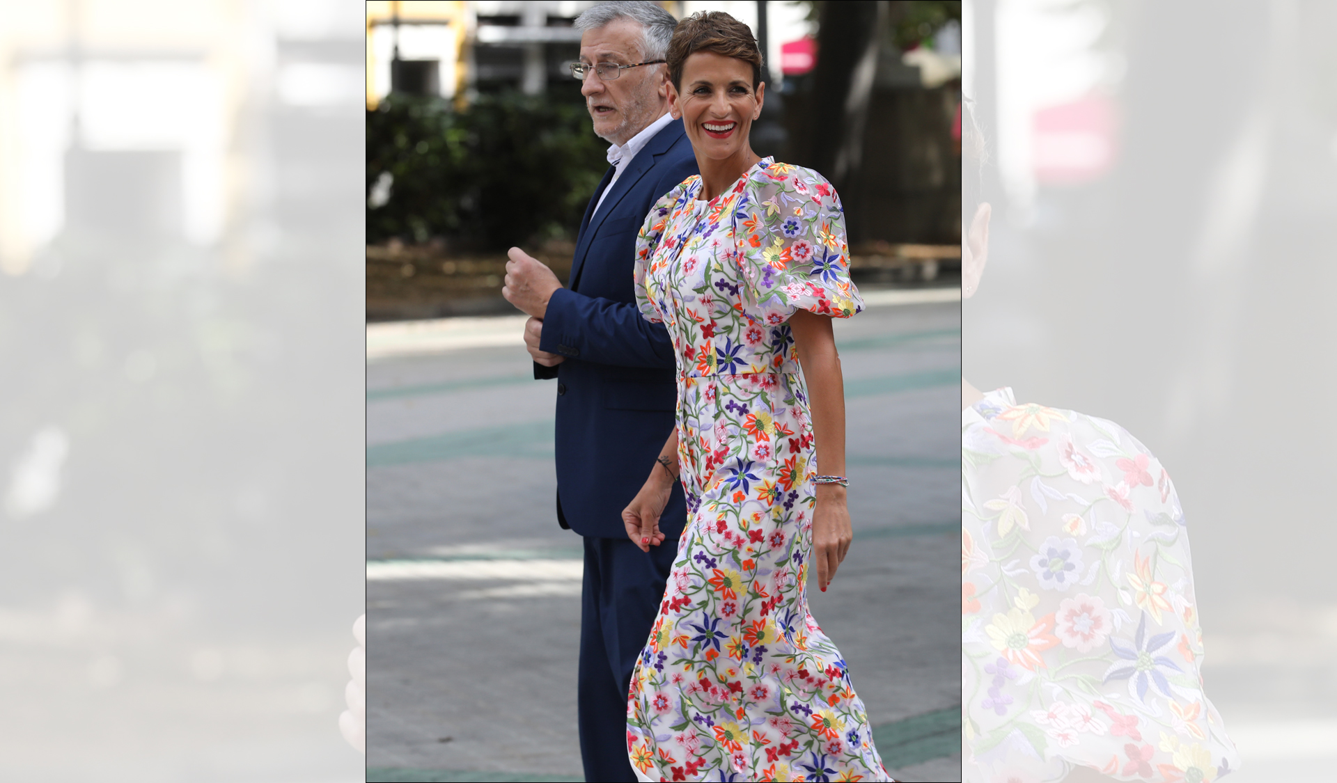 Familia Amigas Y Un Vestido Midi Para La Toma De Posesi N De Mar A Chivite