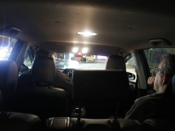 Taxi y noche, luz y sombra