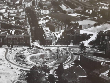Así nació la Plaza de los Fueros de Pamplona