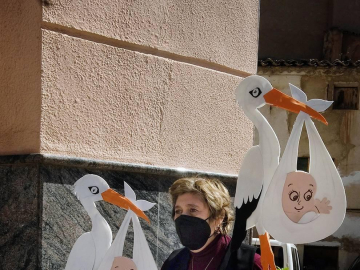 Un día entre cigüeñas y cigüeños en Lodosa