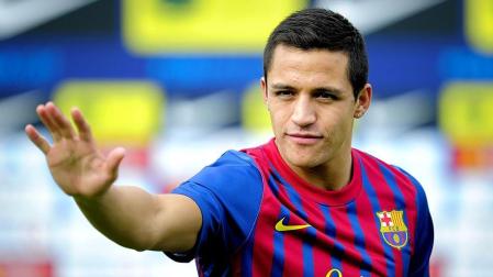 Presentación de Alexis Sánchez como nuevo jugador del FC Barcelona.
