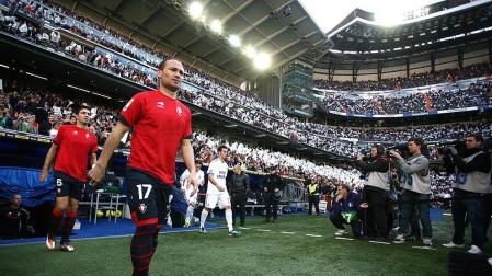 Imágen del Real Madrid-Osasuna jugado en el Santiago Bernabéu que los de Mourinho han ganado 7-1