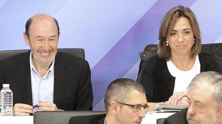 Rubalcaba ya espera a Chac&oacute;n y a un posible tercer aspirante a la secretar&iacute;a general