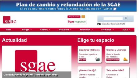 La web de la SGAE es atacada tras el cierre de Megaupload