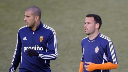 Aranda, con el Zaragoza. EFE