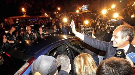 Imágenes del expresidente de la Generalitat Valenciana Francisco Camps, hallado no culpable junto a Ricardo Costa por supuestamente recibir regalos como parte de la alegada trama de corrupción Gürtel.