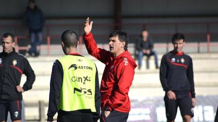 Entrenamiento de Osasuna en Tajonar de cara a su encuentro contra el Atlético de Madrid