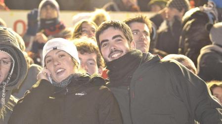 Los aficionados de Osasuna han disfrutado este sábado de la vicoria de su equipo ante el Barcelona