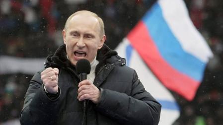 Putin se da un ba&ntilde;o de masas a d&iacute;ez d&iacute;as de las presidenciales