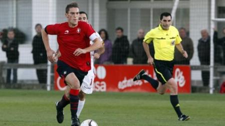 Roberto Torres en el partido contra el Mirandés. CORDOVILLA