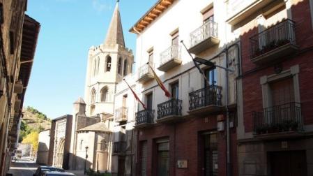 Sede de la Mancomunidad en la calle Mayor de Sangüesa. A.V.