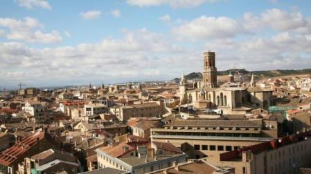 Imagen del Casco Viejo de Tudela, con la torre de la catedral. 	ALDANONDO
