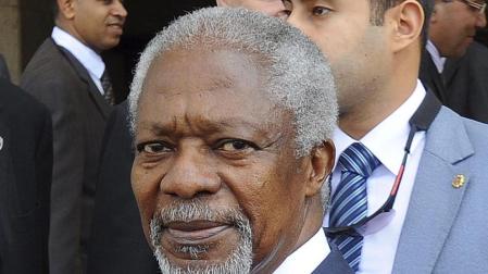 Annan llega a Siria para su entrevista con al Asad