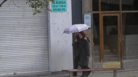 Lluvias débiles, este domingo, en Pamplona