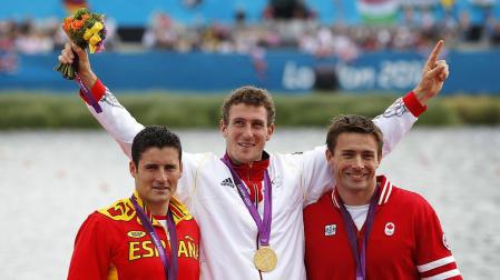 David Cal, plata en los 1000 metros del C-1