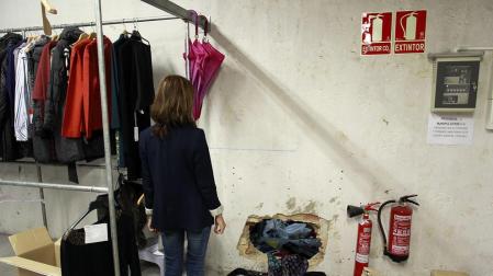 Dos detenidos por el robo mediante butrón en un estanco y una tienda de ropa de Pamplona