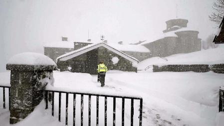 Nieve este jueves en las sierras de Urbasa, Andía y Aralar