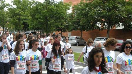 Cerca de un millar de personas participaron este domingo en la marcha para poyar la candidatura Madrid 2020