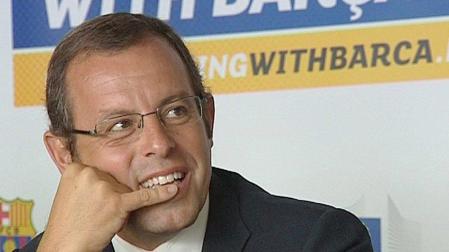 El presidente del Barcelona, Sandro Rosell
