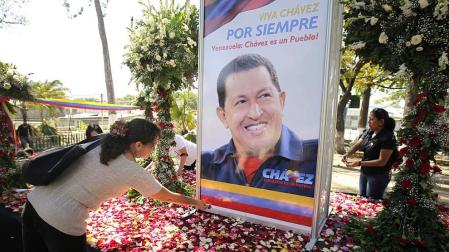 Diversas autoridades dieron el último adiós al presidente de Venezuela.