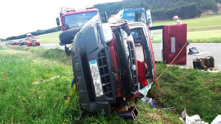 Tres heridos en un accidente ocurrido en Dicastillo