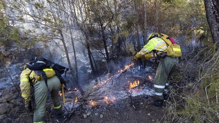 Controlado el incendio del Montg&oacute; que ha afectado a 40 hect&aacute;reas