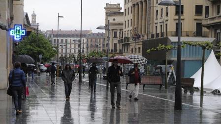 Domingo lluvioso en Navarra