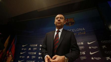 El presidente del Barcelona, Josep Mar&iacute;a Bartomeu