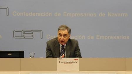 José Antonio Sarría Presidente Confederación de Empresarios de Navarra sede CEN