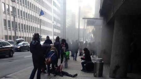Otra explosión deja heridos en el barrio europeo de Bruselas