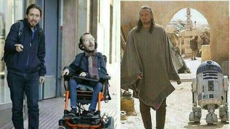 Echenique se ríe del montaje que le compara con R2D2