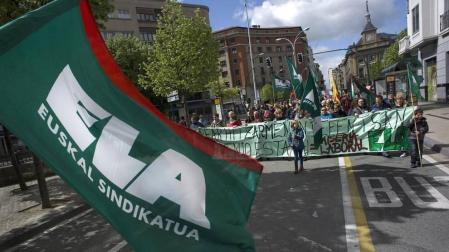​ELA vuelve a Pamplona en el Primero de Mayo para denunciar la precariedad