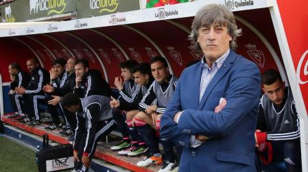 Martín, antes del Osasuna-Ponferradina.