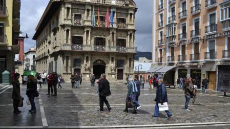 La plaza Consistorial, la semana pasada