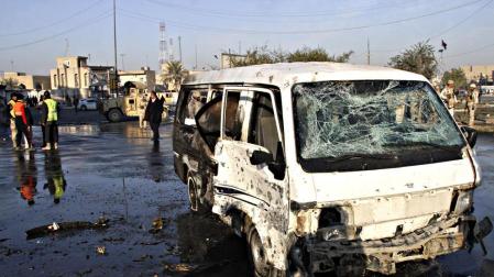 Al menos siete muertos en un doble atentado en Bagdad