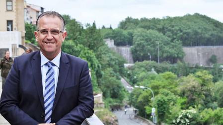 Enrique Maya, candidato de UPN a la Alcaldía de Pamplona.