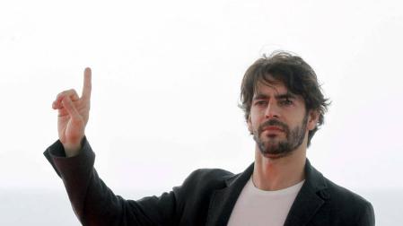 El actor Eduardo Noriega durante la presentación de su película 'Agnosia'.
