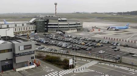 Vistas generales del aeropuerto de Bruselas-Zaventem.