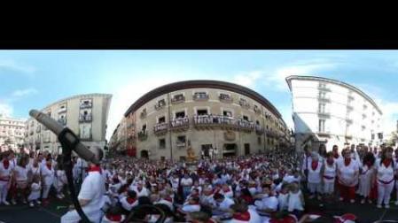 Jota a San Fermín en la procesión en 360º