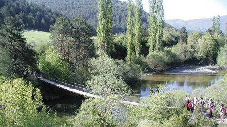 Puente colgante de Burgui