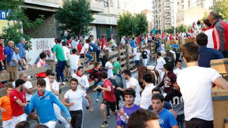 Tranquilo tercer encierro en Tudela