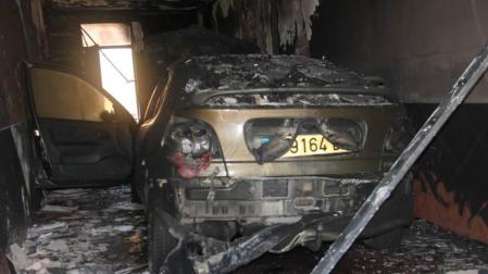 Calcinado el garaje de una vivienda en Cintruénigo
