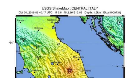 Un terremoto de magnitud 6,6 sacude el centro de Italia