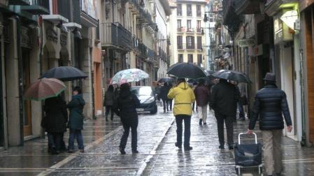 La lluvia llega a Pamplona este fin de semana