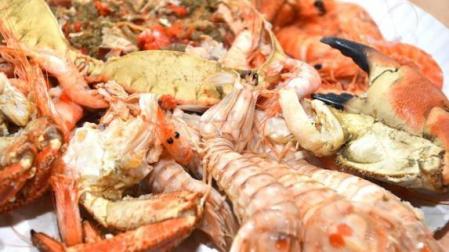 El marisco, uno de los alérgenos estrella de la Navidad.