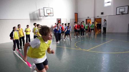 Escolares del colegio tudelano Compañía de María