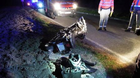 Fallece un motorista tras sufrir un accidente en la NA-4210, a la altura de Unzu
