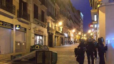 Incidentes en Pamplona tras una concentración contra la represión